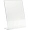 AdirOffice 5" x 7" Clear Slanted Side Loading Tabletop Acrylic Sign Holder 36 Pack